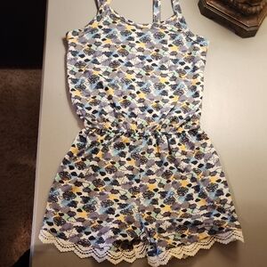 Matilda Jane Blue and Yellow Floral Romper